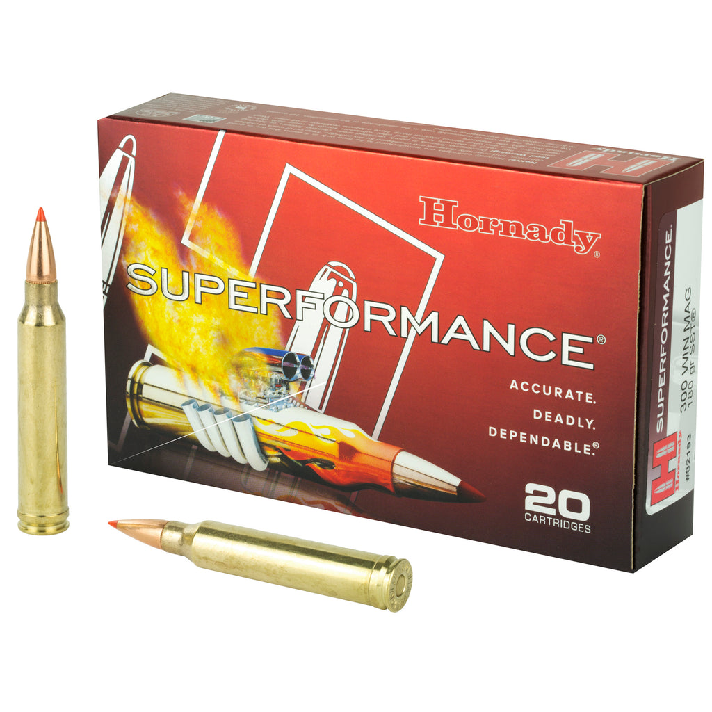 Hornady Superformance SST 180 Grain 300 Winchester Magnum Ammunition (20 Rounds per Box, 200 per Case)