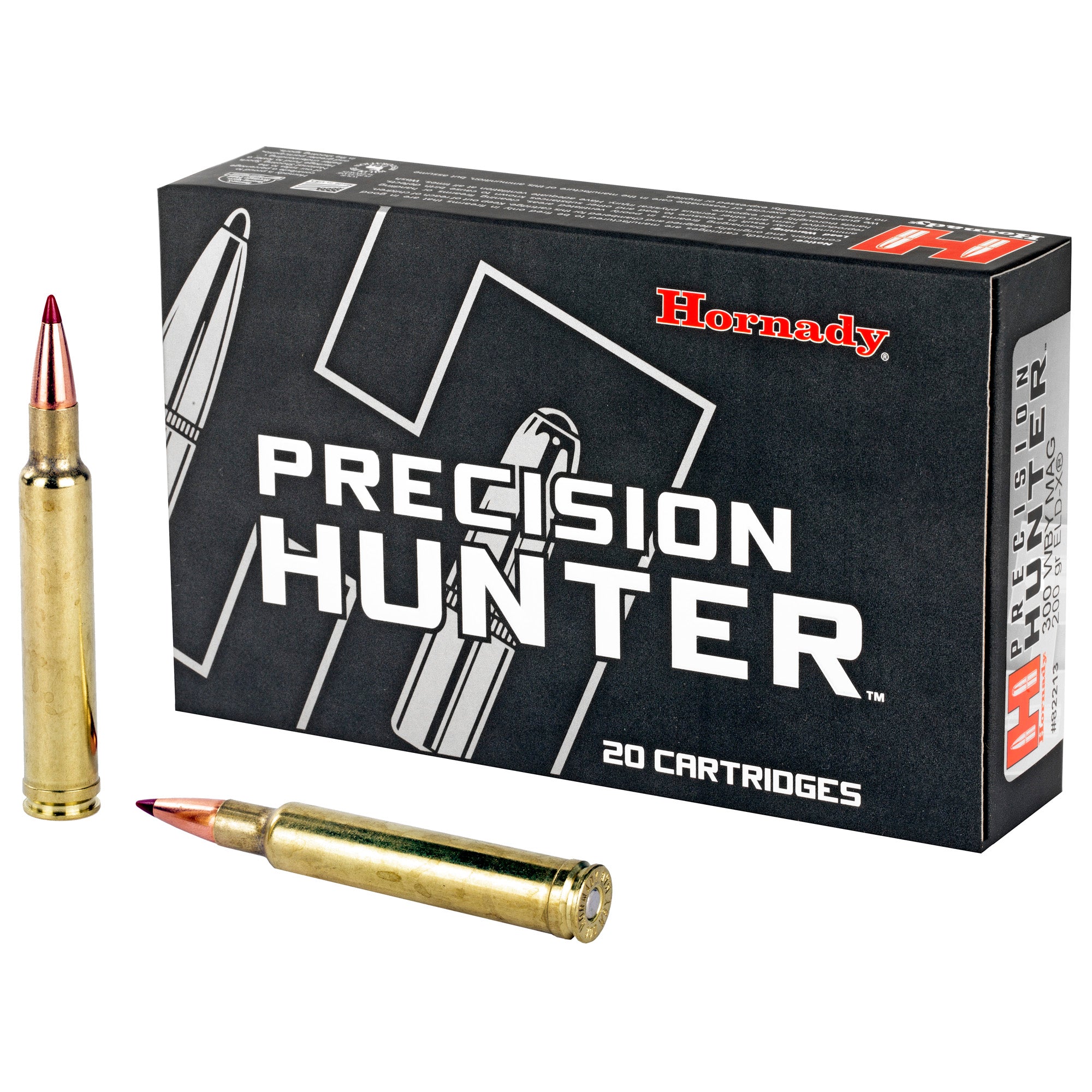 Hornady Precision Hunter 300 Weatherby Magnum 200-Grain ELD-X Ammunition - 20 Rounds per Box