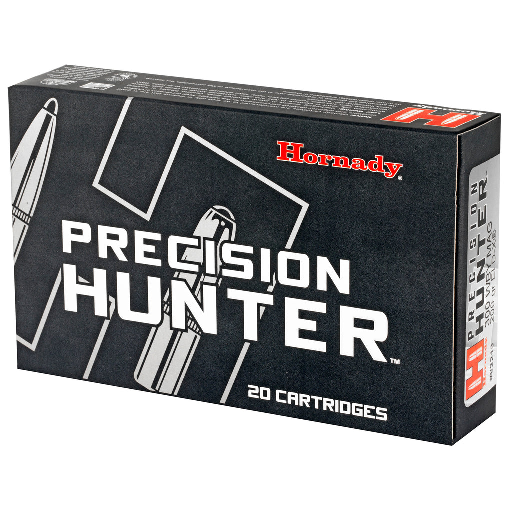 Hornady Precision Hunter 300 Weatherby Magnum 200-Grain ELD-X Ammunition - 20 Rounds per Box
