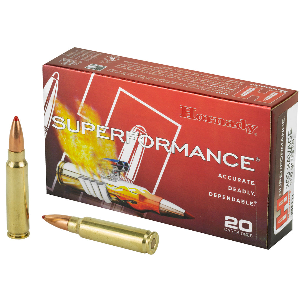 Hornady Superformance SST 150 Grain .300 Savage Ammunition - 20 Rounds