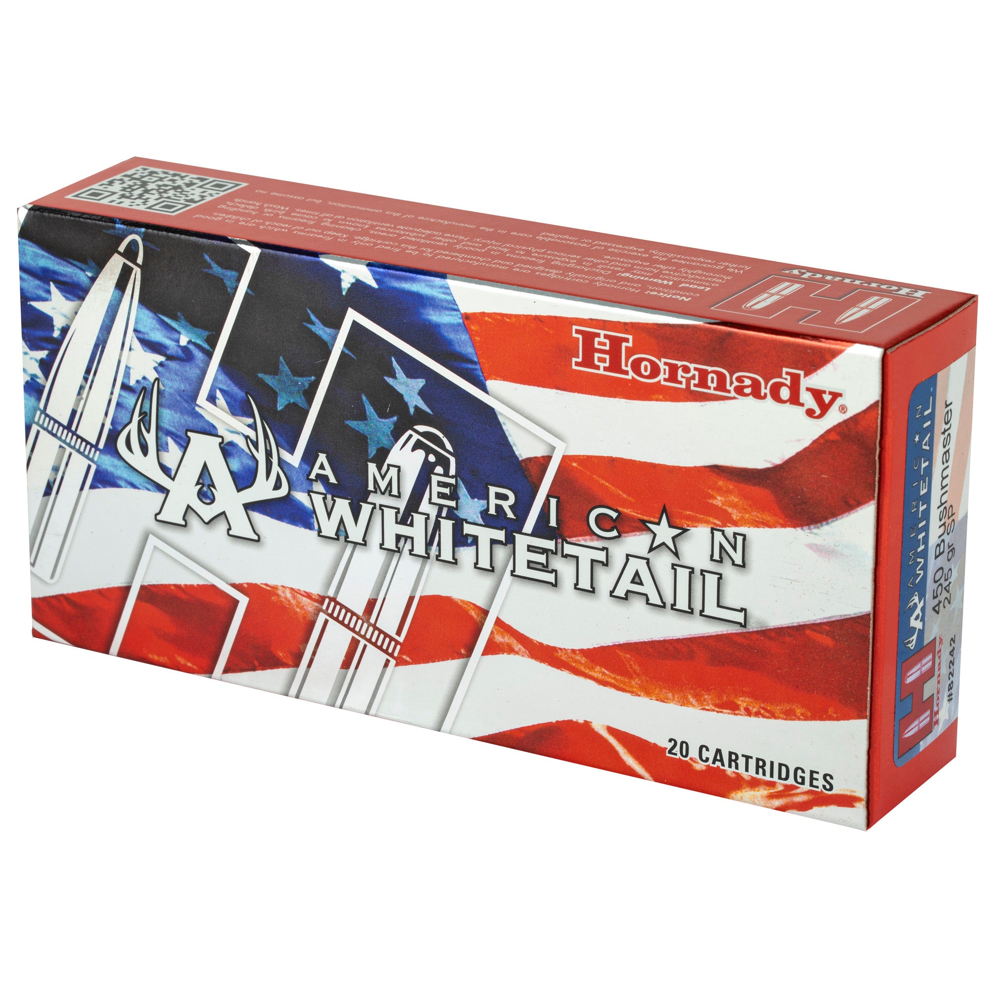 Hornady American Whitetail InterLock .450 Bushmaster 245 Grain Bullet (20/200)