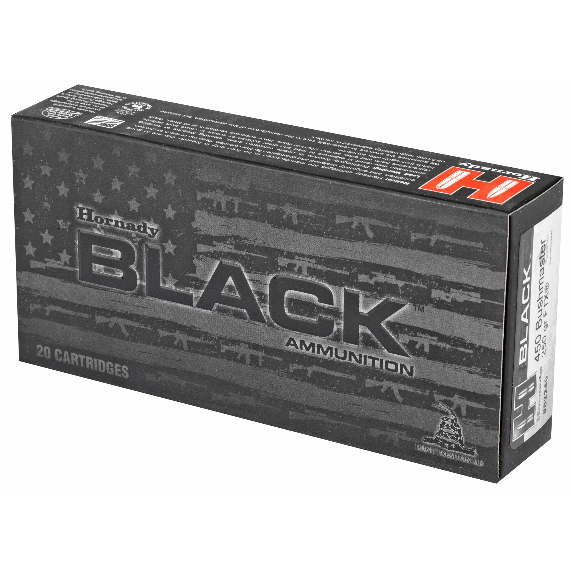 Hornady BLACK 450 Bushmaster 250 Grain FlexTip Ammunition, 20-Round Box