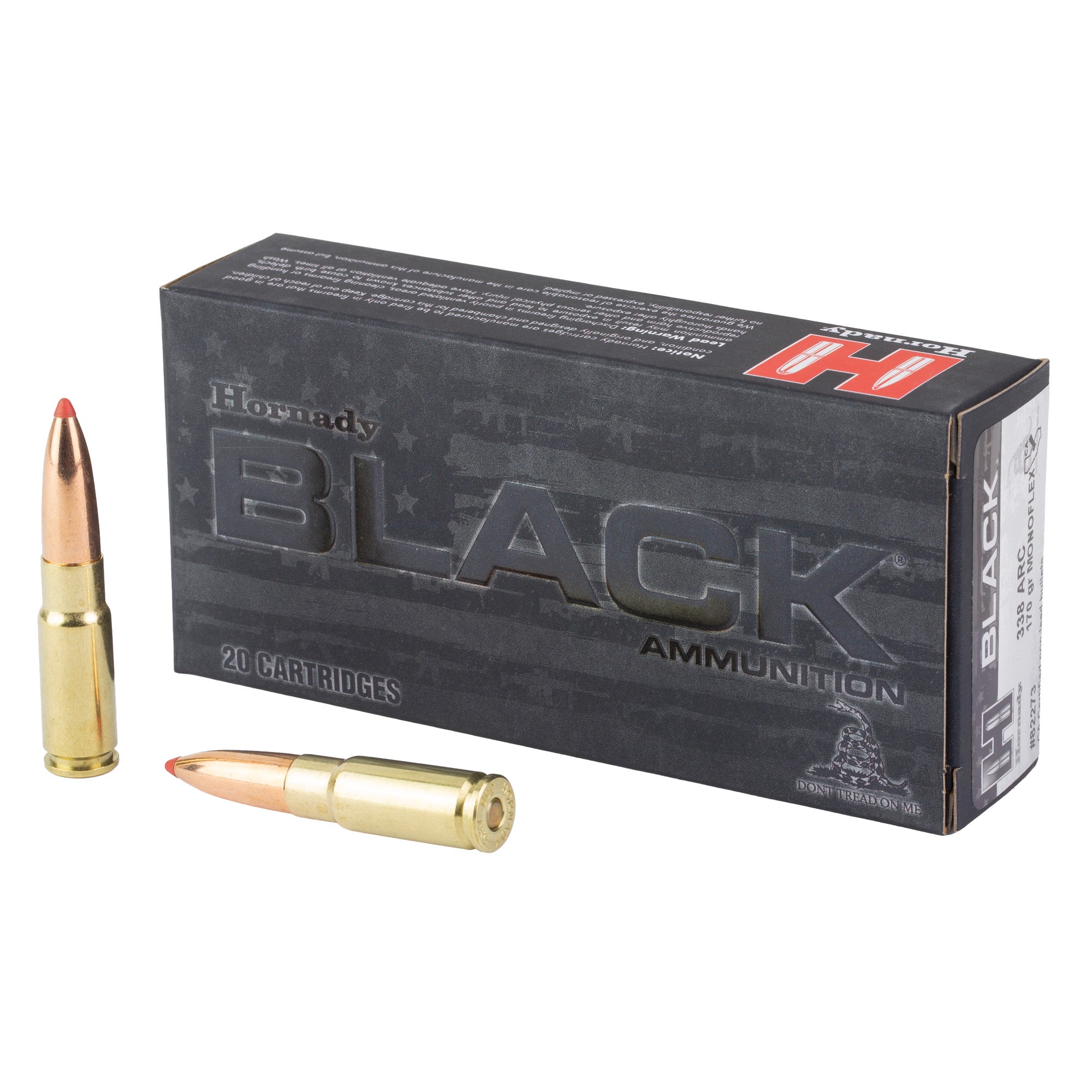 Hornady BLACK .338 Arc 170 Grain MonoFlex Ammunition - 20 Rounds