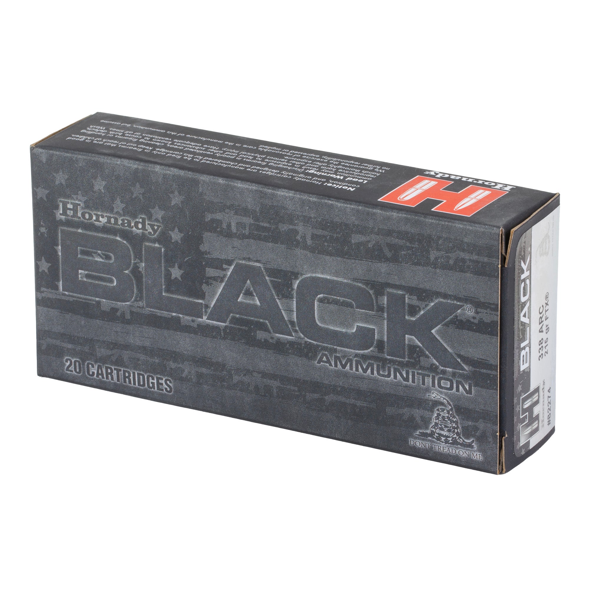 Hornady BLACK .338 Arc 215 Grain FTX Ammunition - 20 Rounds per Box