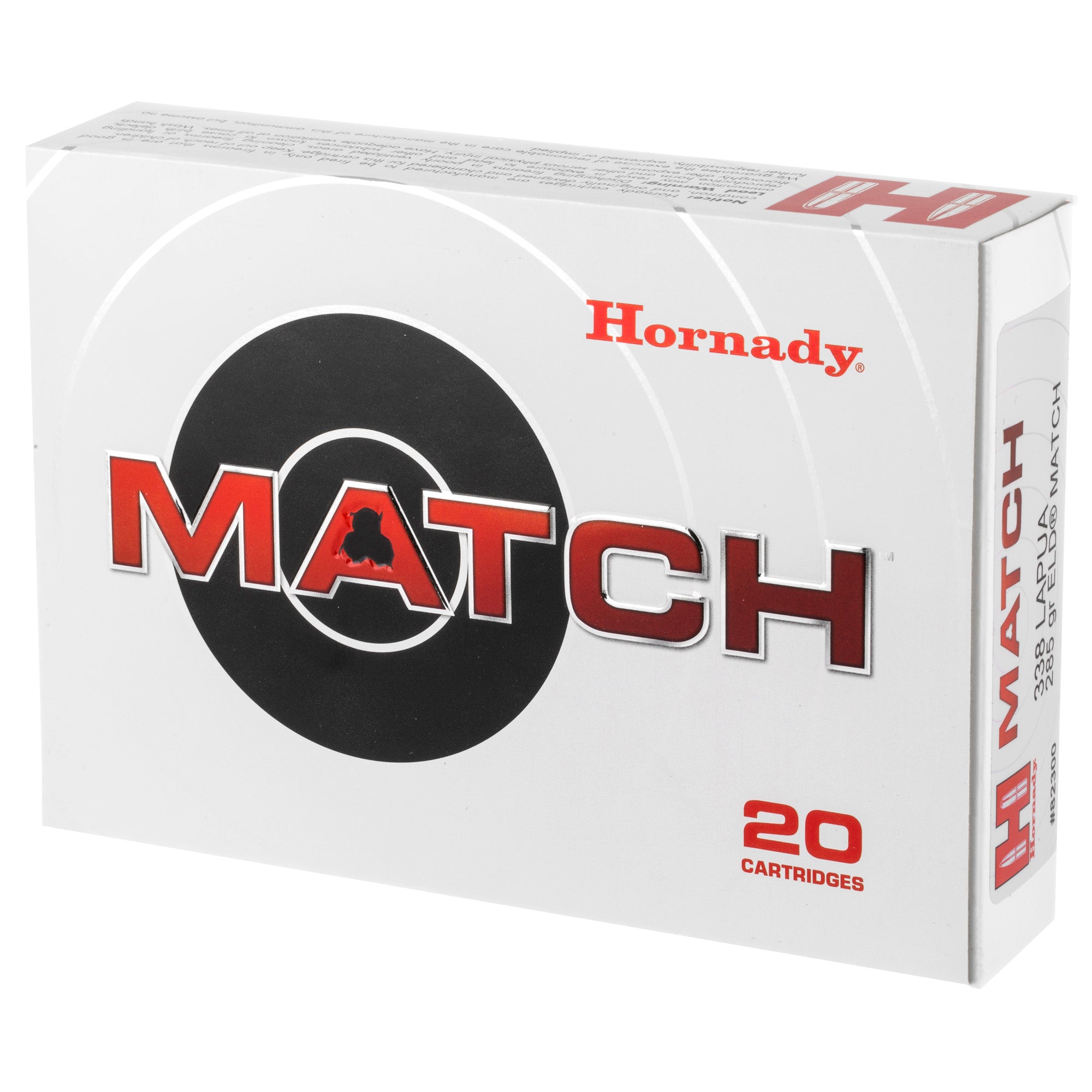 Hornady 338 Lapua Magnum ELD Match 285 Grain Ammunition - Precision Accuracy and Consistency