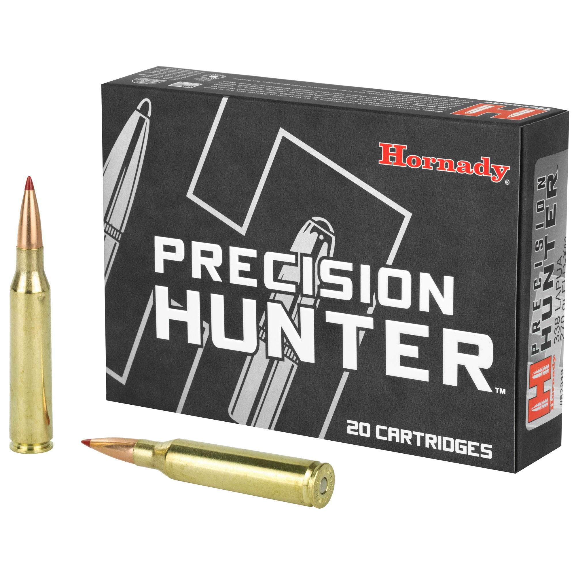 Hornady Precision Hunter 338 Lapua Magnum ELD-X 270 Grain Ammunition - 20 Rounds