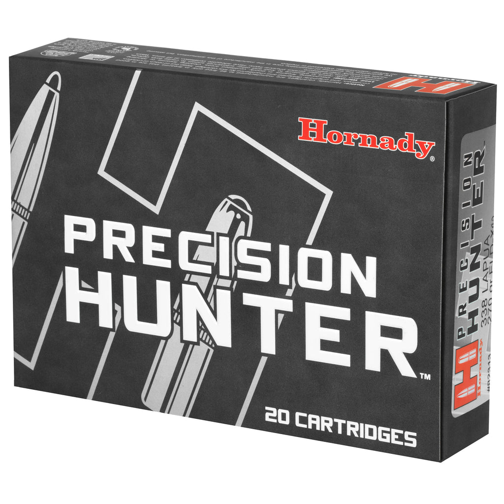 Hornady Precision Hunter 338 Lapua Magnum ELD-X 270 Grain Ammunition - 20 Rounds
