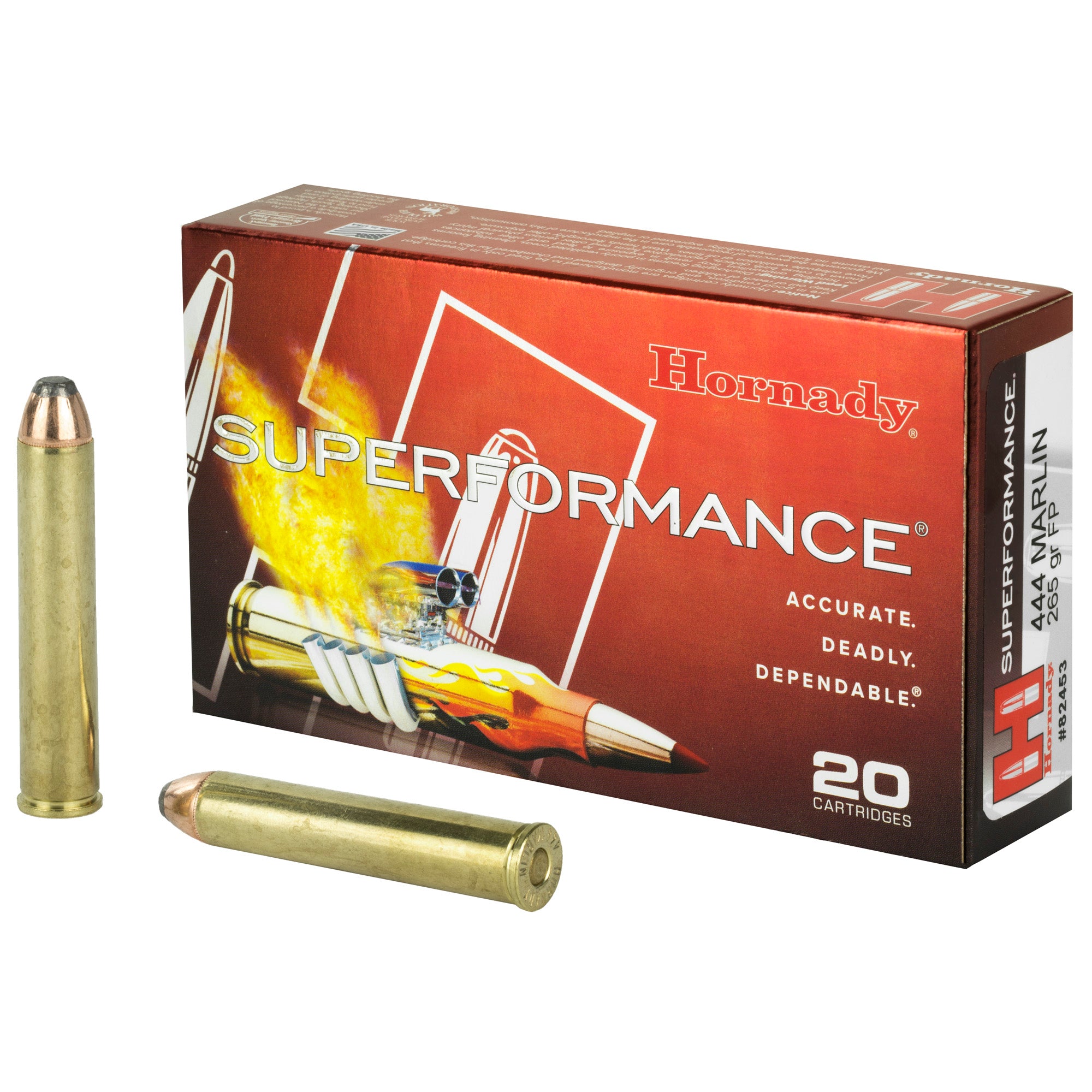 Hornady Superformance 444 Marlin 265-Grain InterLock Rifle Ammunition (20 Rounds per Box)