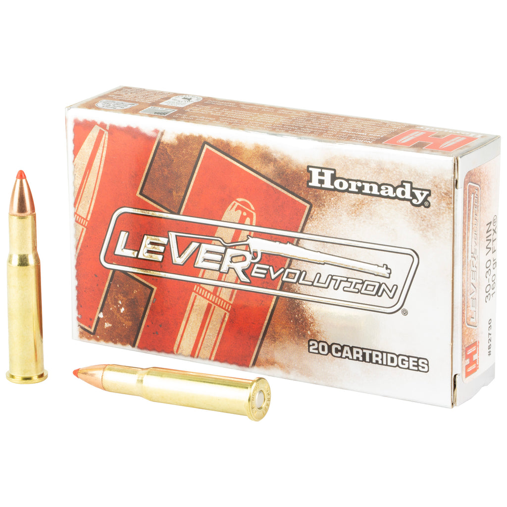 Hornady LeverEvolution 30-30 Winchester 160-Grain FlexTip Ammunition - 20 Rounds per Box