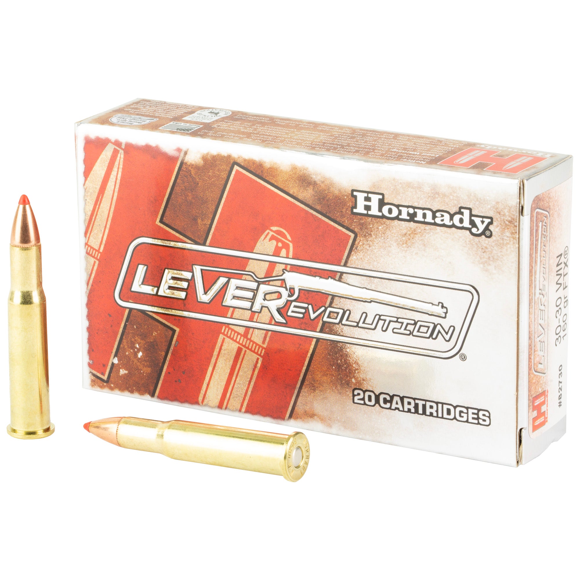 Hornady LeverEvolution 30-30 Winchester 160-Grain FlexTip Ammunition - 20 Rounds per Box