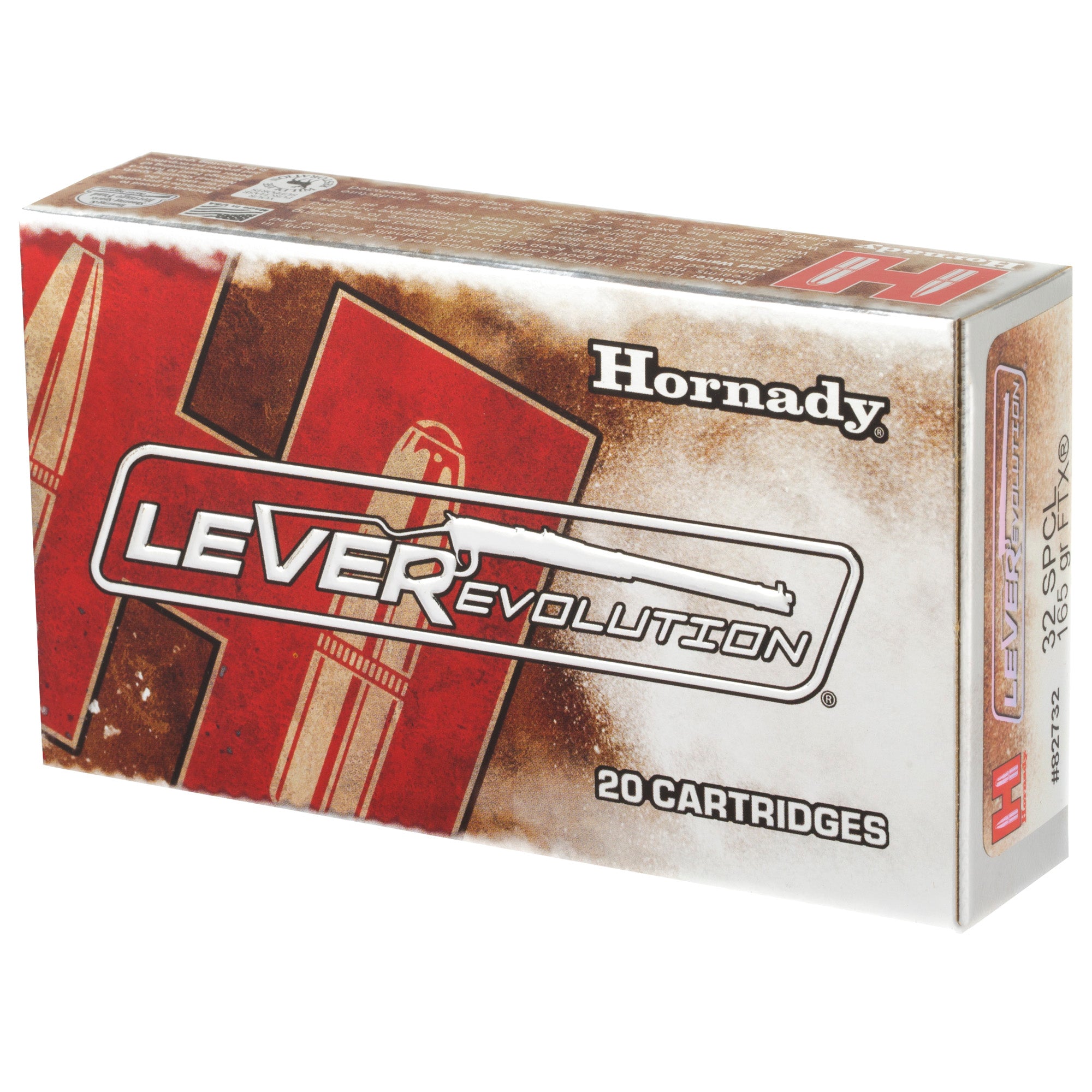 Hornady LeverEvolution 32 Winchester Special 165 Grain FlexTip Ammunition - 20 Rounds