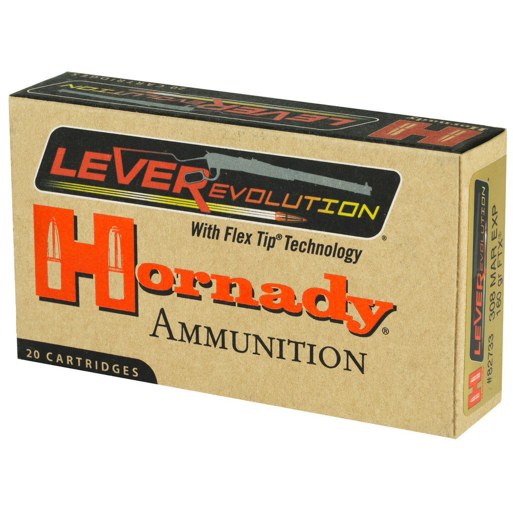 Hornady LeverEvolution 308 Marlin Express 160 Grain FlexTip Ammunition - 20 Rounds