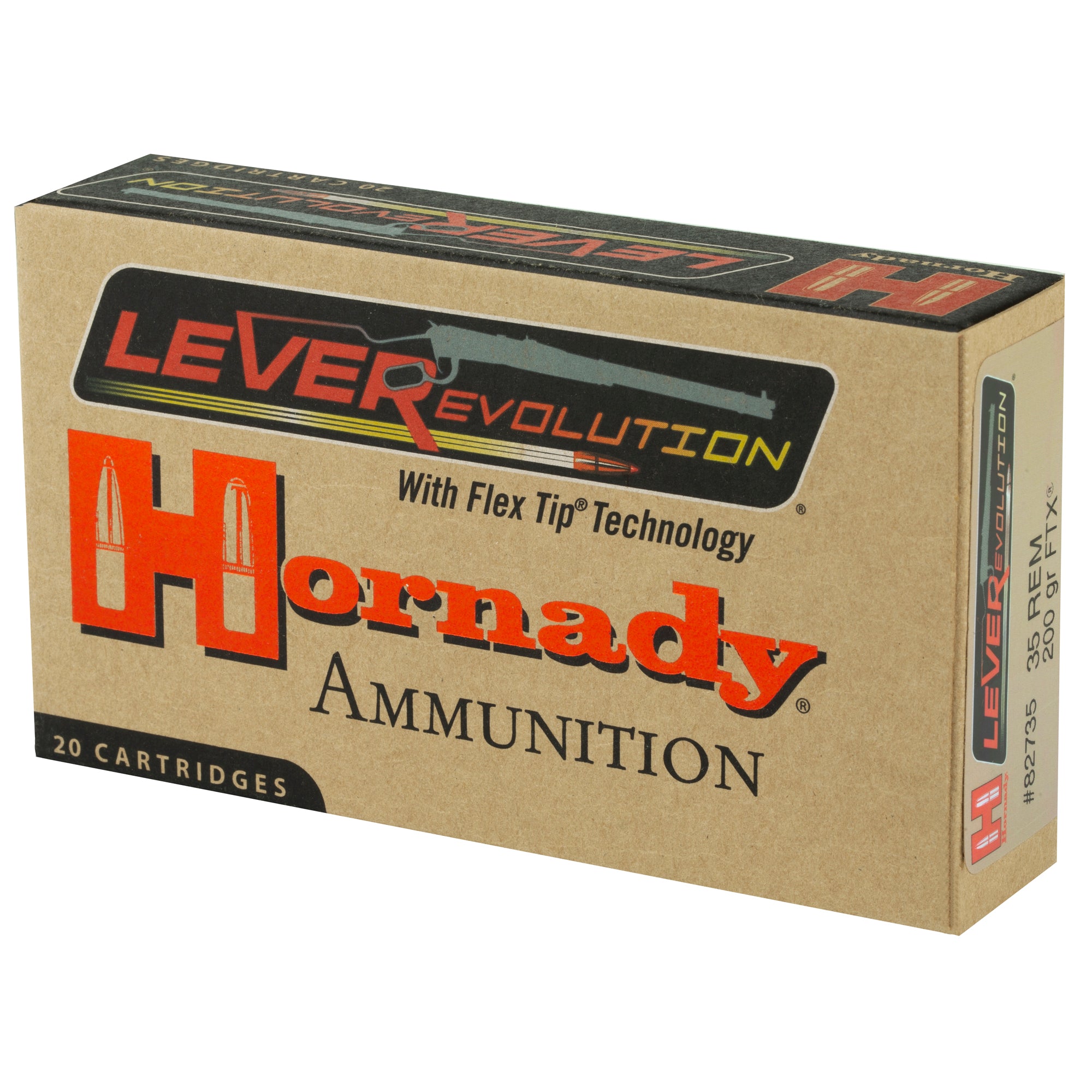 Hornady LeverEvolution 35 Remington 200-Grain FlexTip Ammo - 20 Rounds per Box