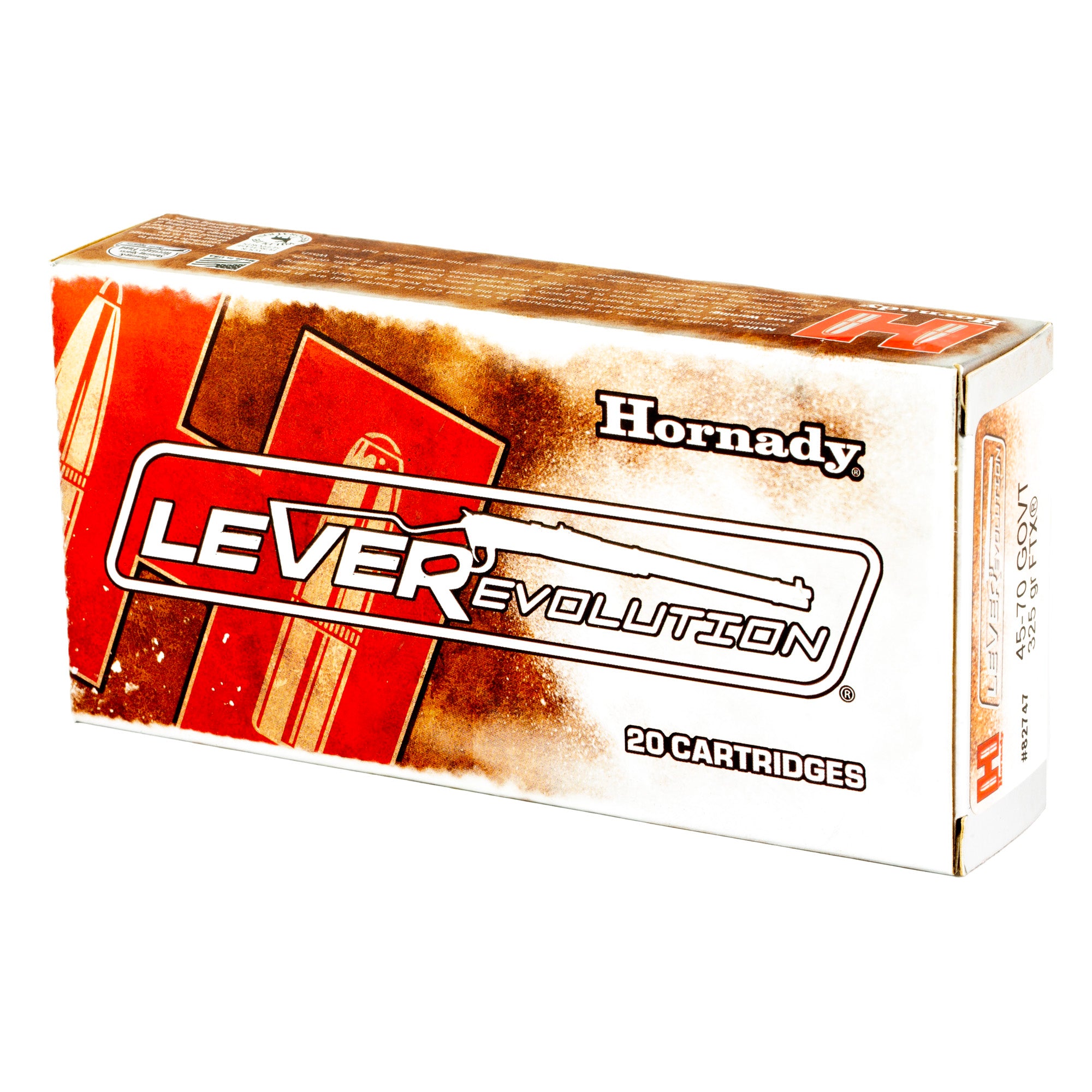 Hornady LeverEvolution 45-70 Government 325-Grain FlexTip Ammo, 20 Rounds per Box