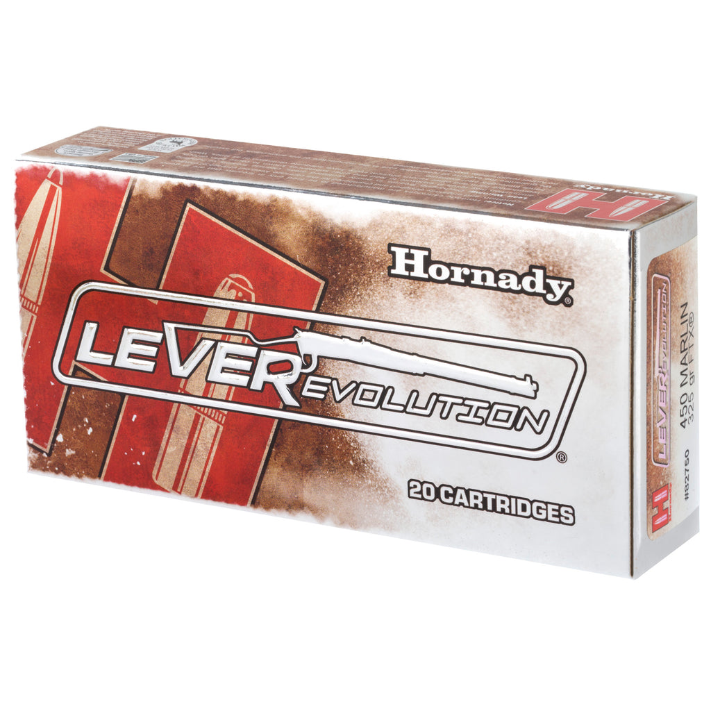 Hornady LeverEvolution 450 Marlin FlexTip Ammunition, 325 Grain - 20 Rounds Per Box