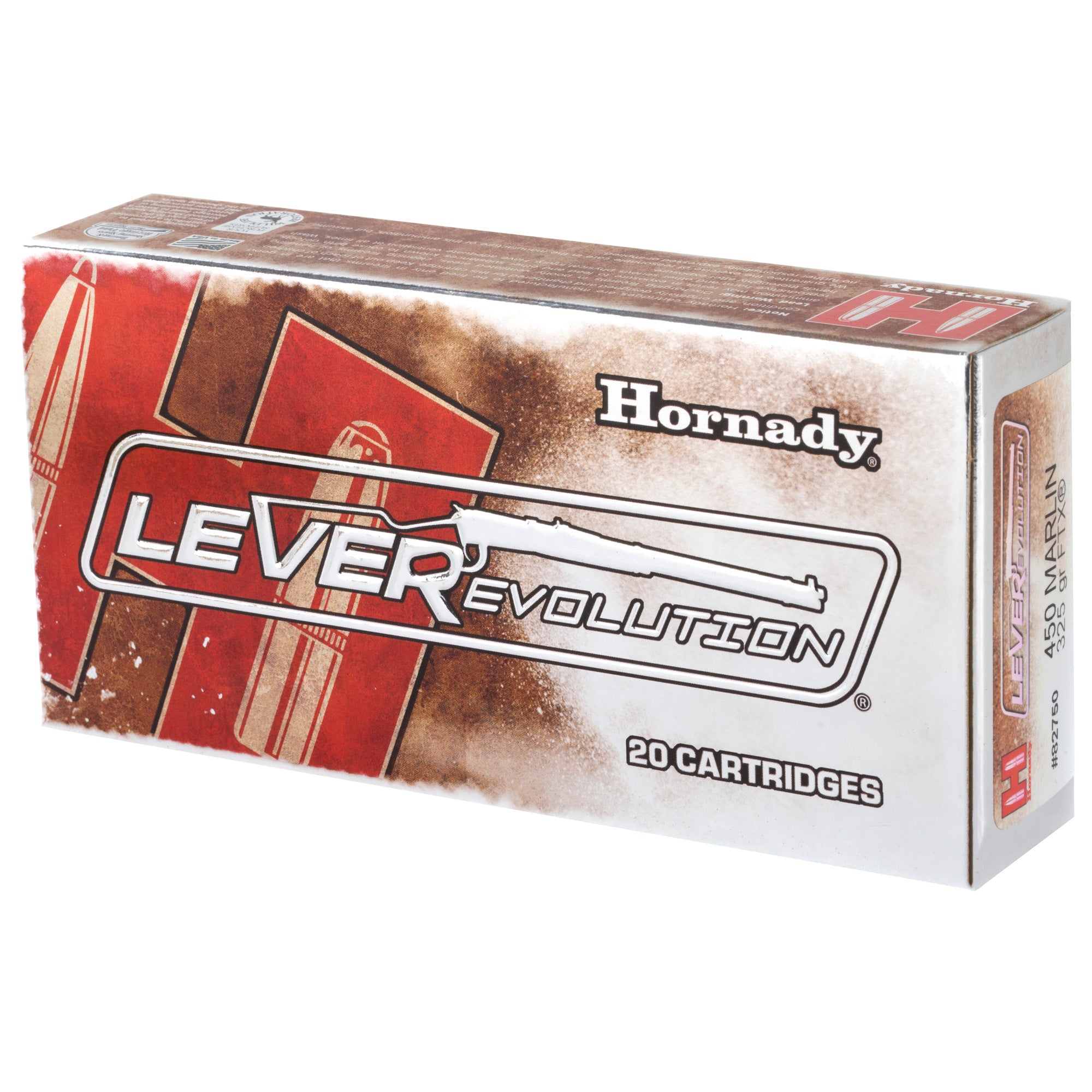 Hornady LeverEvolution 450 Marlin FlexTip Ammunition, 325 Grain - 20 Rounds Per Box