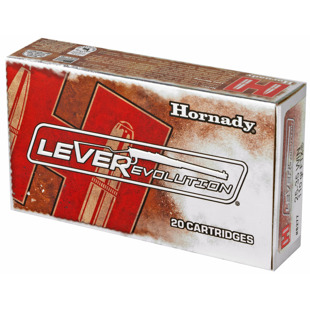 Hornady LeverEvolution FlexTip Ammunition for 25-35 Winchester, 110 Grain, Box of 20