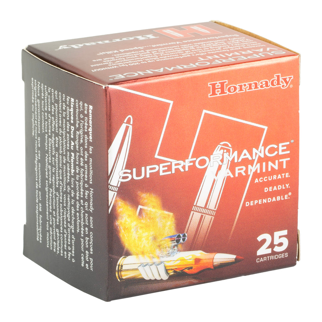 Hornady Superformance Varmint 17 Hornet 20 Grain V-Max Ammunition (25 Rounds per Box)