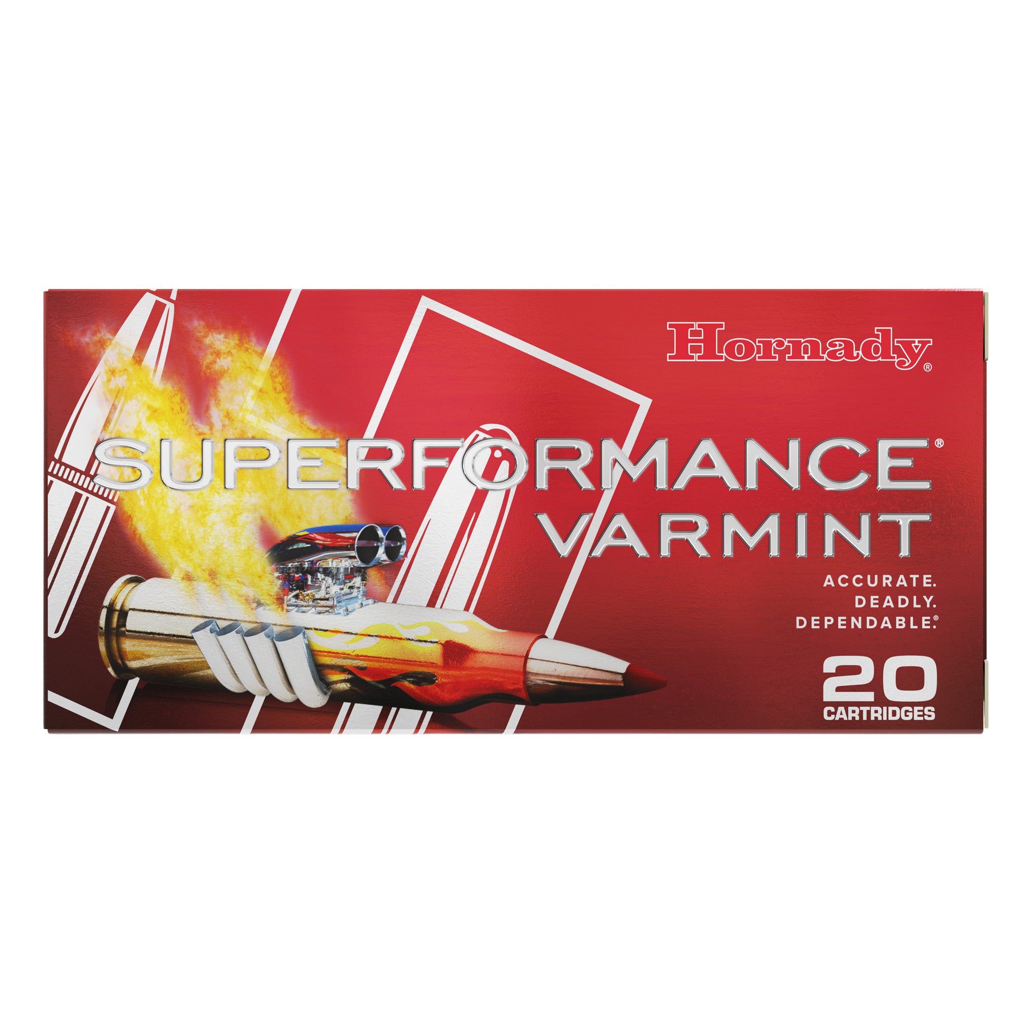 Hornady Superformance Varmint .223 Winchester Super Short Magnum 55 Grain V-Max Ammunition – 20 Rounds