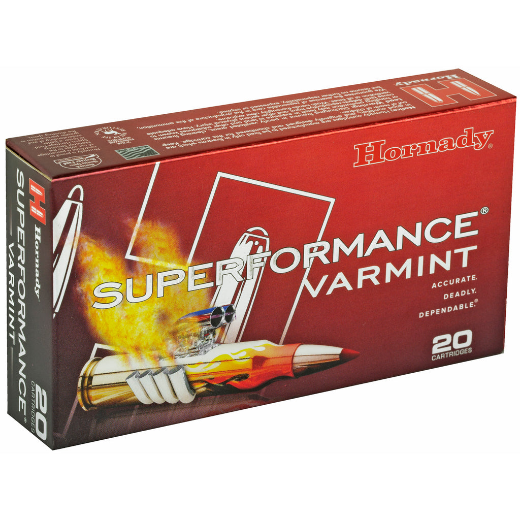 Hornady Superformance Varmint .222 Remington 50 Grain V-Max Bullets, 20 Count Box