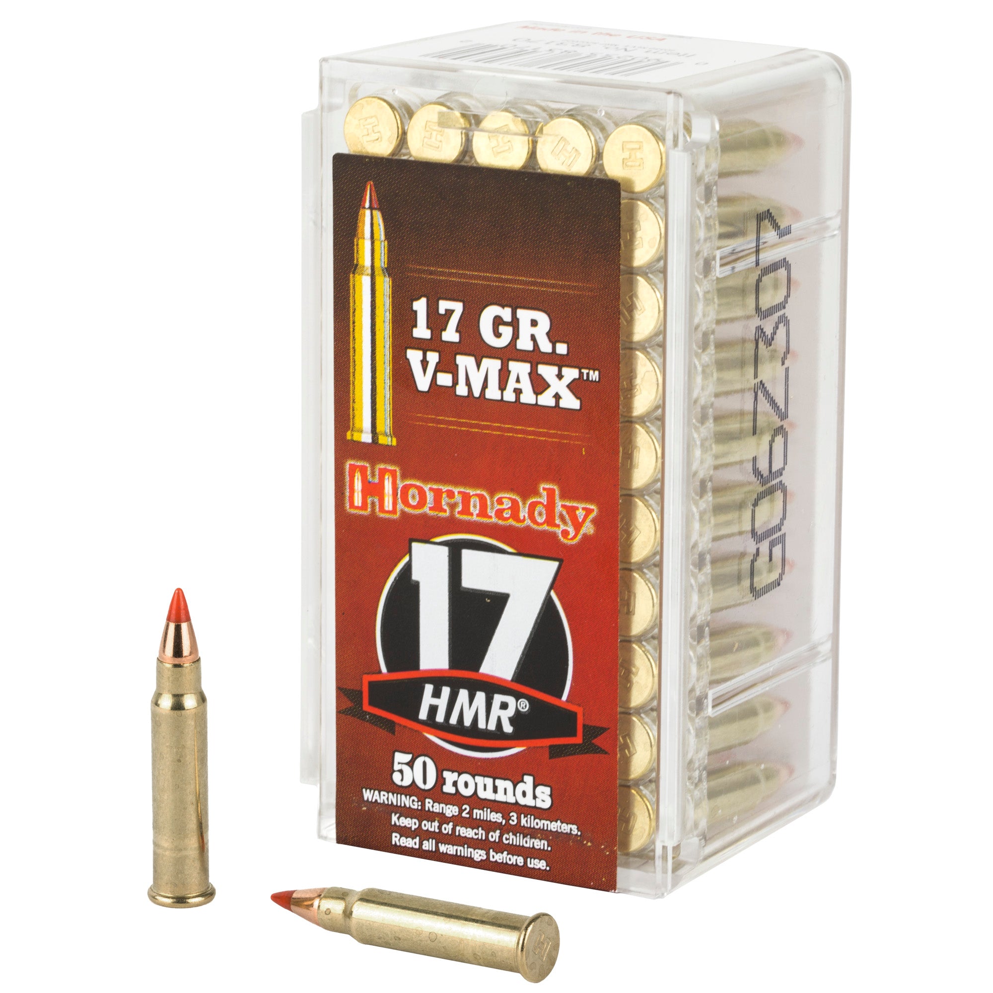 Hornady Varmint Express 17 HMR 17-Grain V-Max Ammunition - 50 Rounds