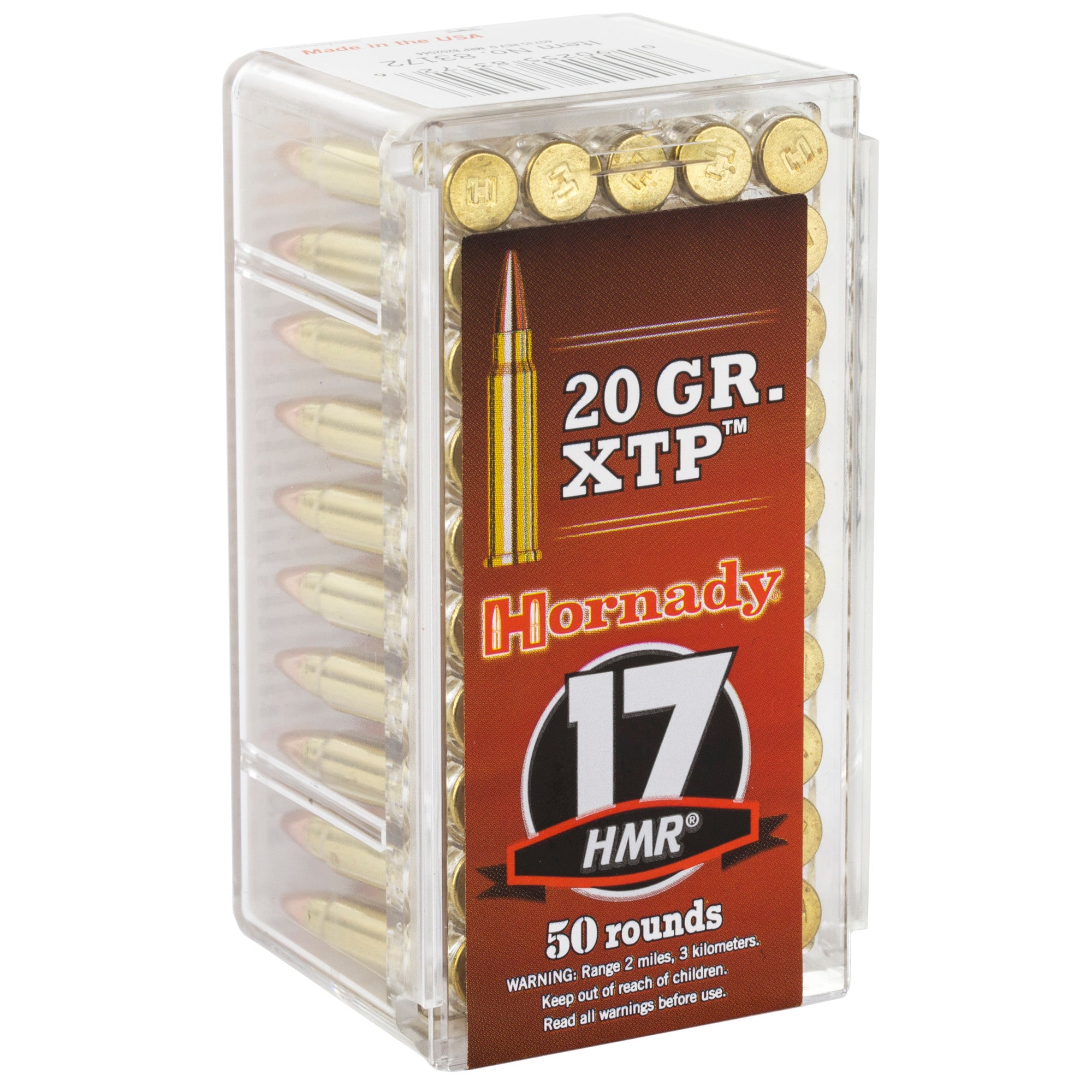 Hornady Varmint Express 17 HMR 20-Grain XTP Ammunition (50 rounds per box)