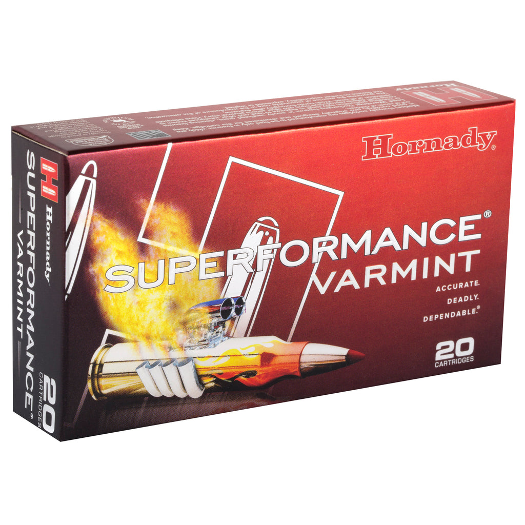 Hornady Superformance Varmint .204 Ruger 40-Grain V-Max Ammunition - 20 Rounds per Box