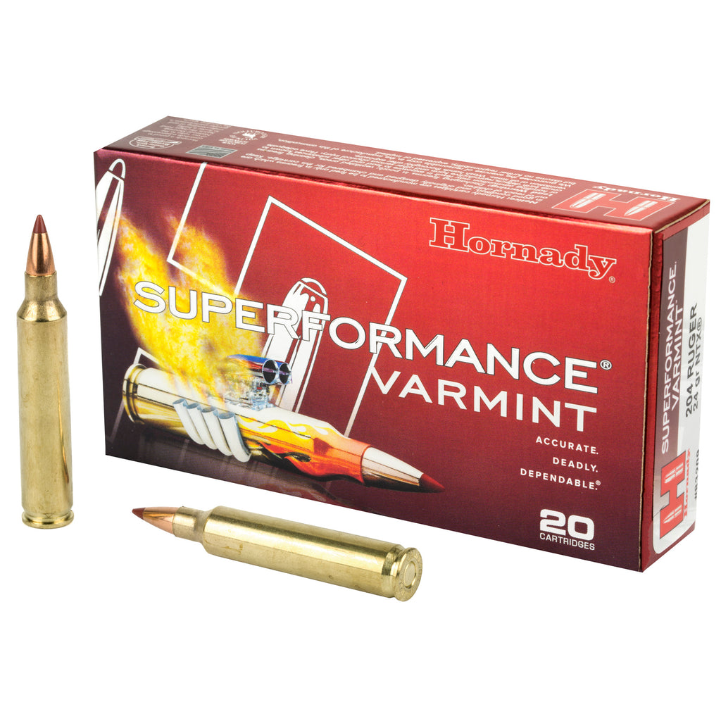 Hornady Superformance Varmint .204 Ruger 24 Grain NTX Ammunition - 20 Rounds