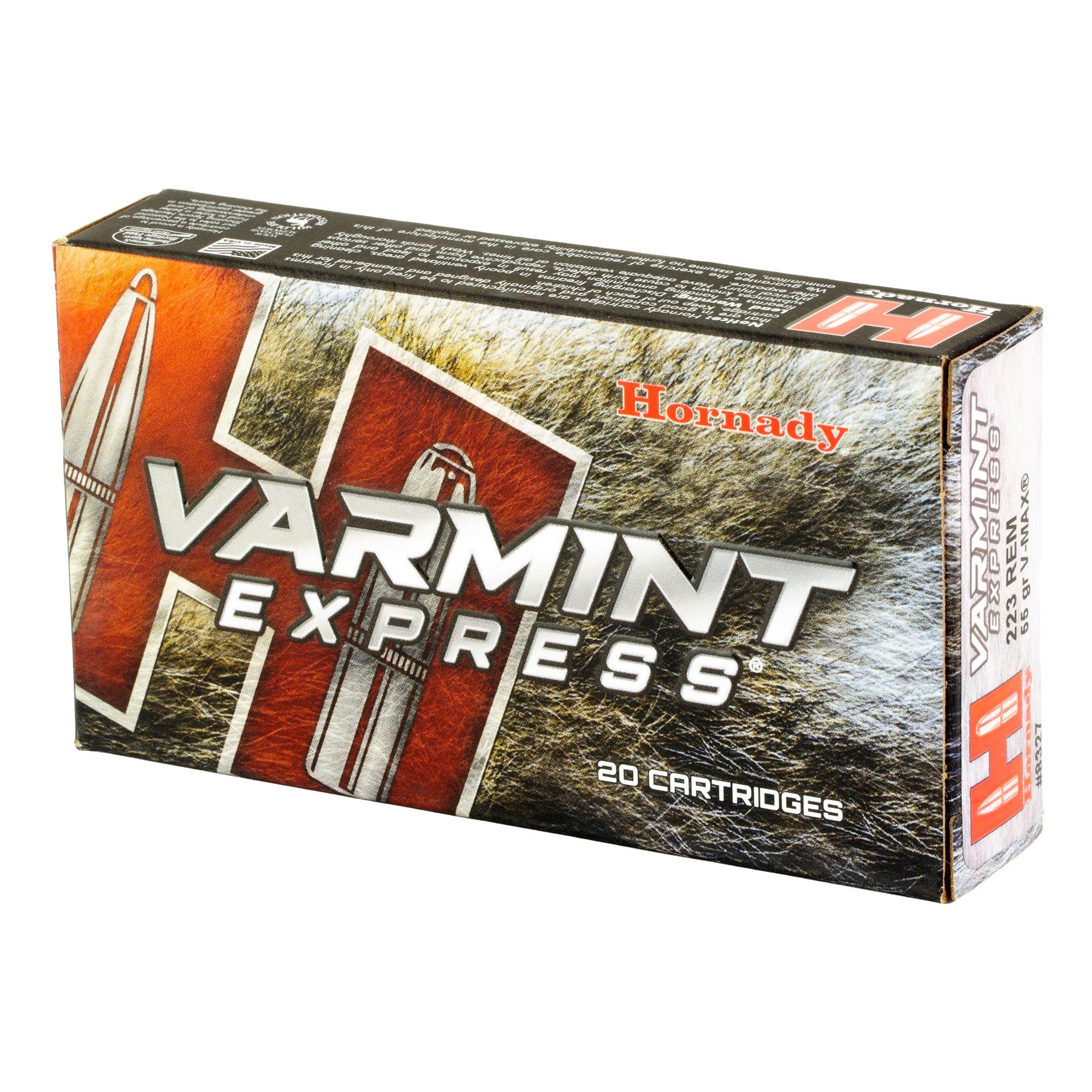 Hornady Varmint Express .223 Remington 55 Grain V-Max Ammunition - 20 Rounds