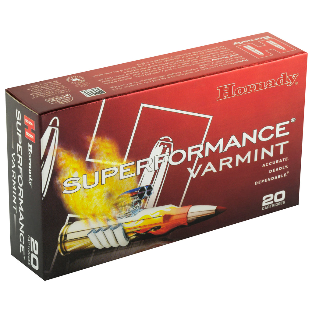 Hornady Superformance Varmint 22-250 Remington 50-Grain V-Max Ammunition (20 Rounds per Box)