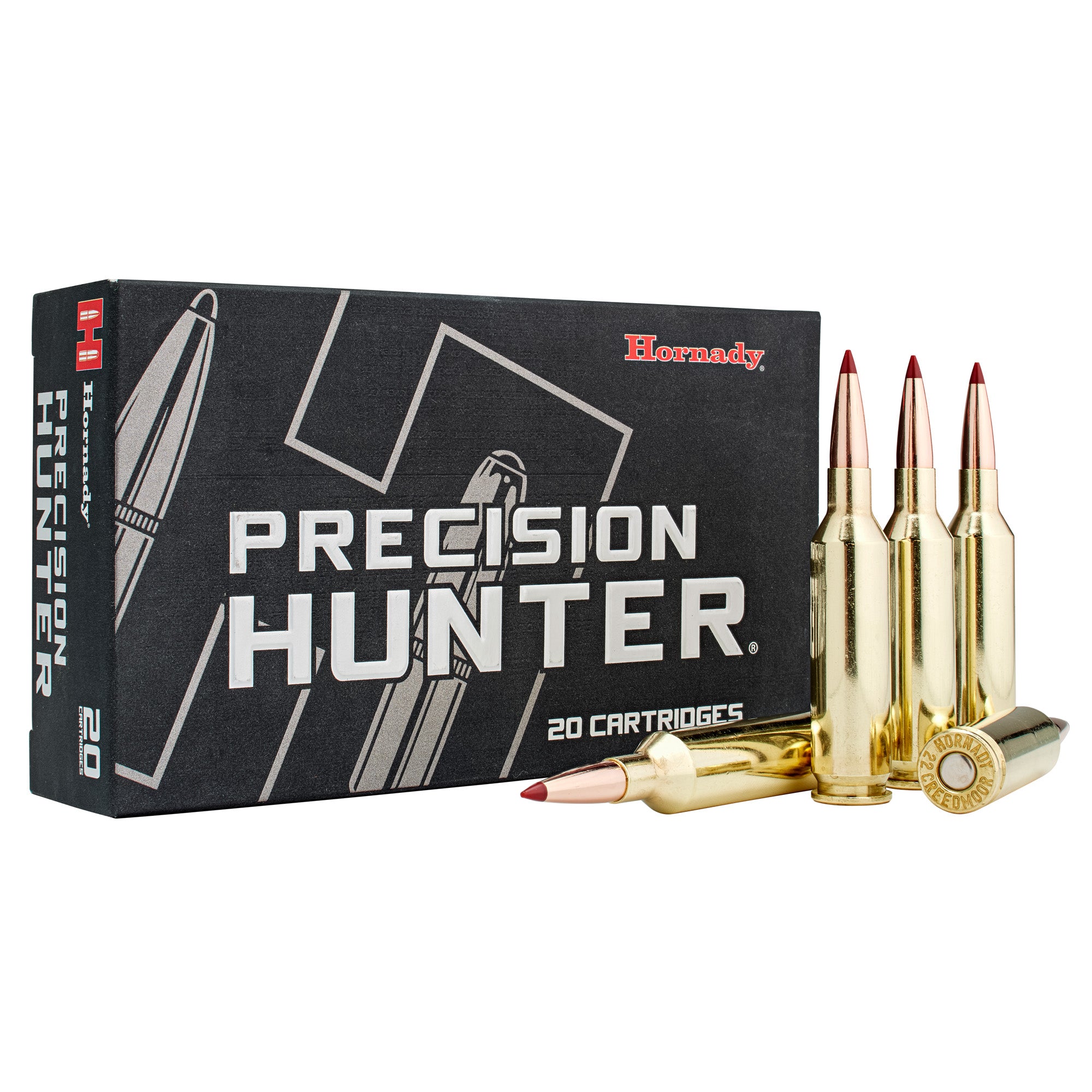 Hornady Precision Hunter 22 Creedmoor 80 Grain ELD-X Ammunition – Match-Accurate Hunting Loads