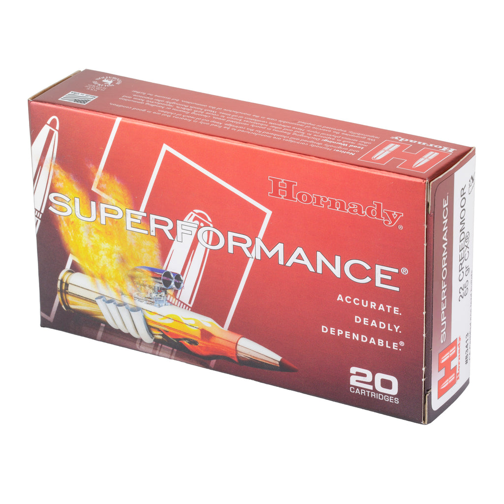 Hornady Superformance CX 22 Creedmoor 65 Grain Ammunition - 20 Rounds per Box