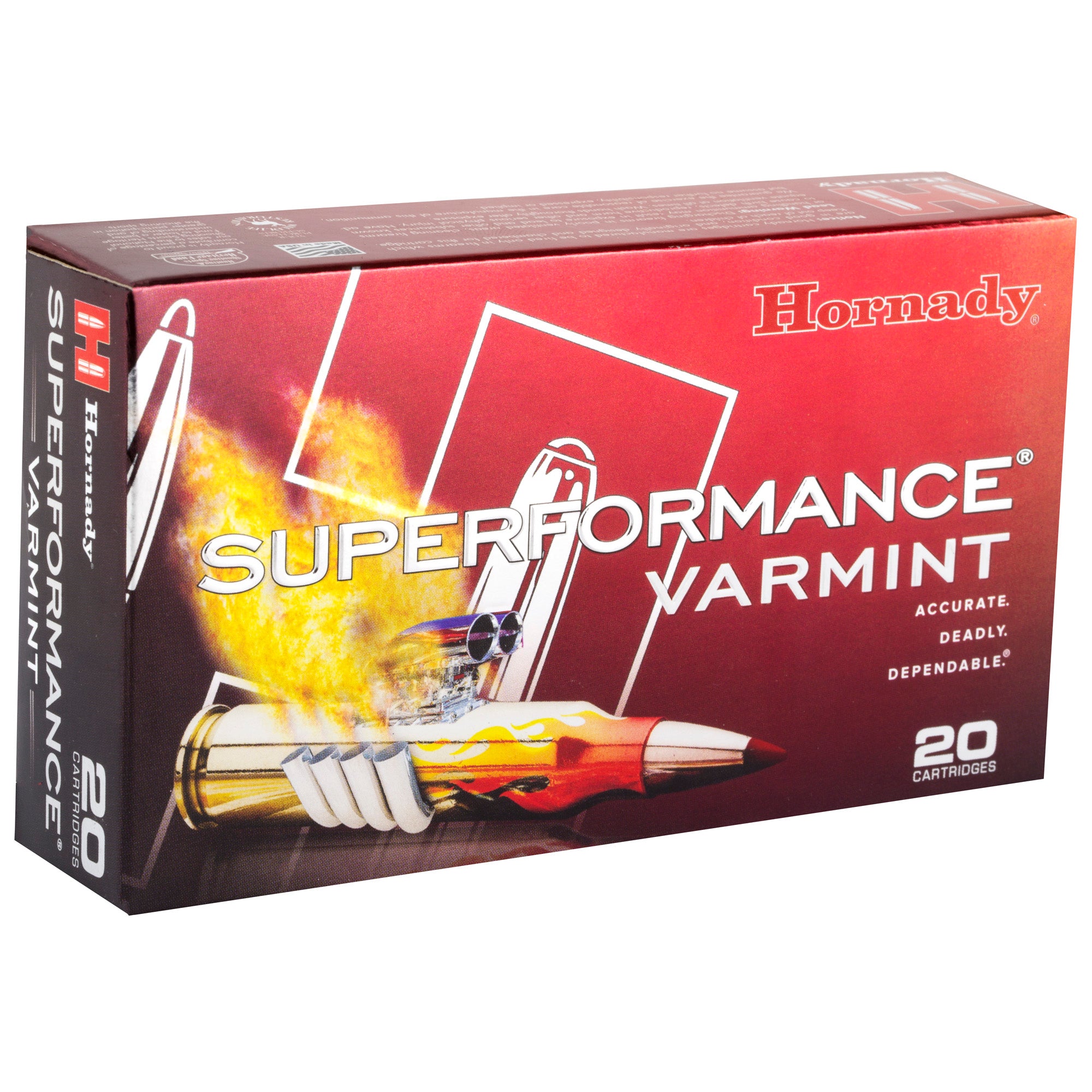 Hornady Superformance Varmint .243 Winchester 75-Grain V-Max Ammunition (20 Rounds)