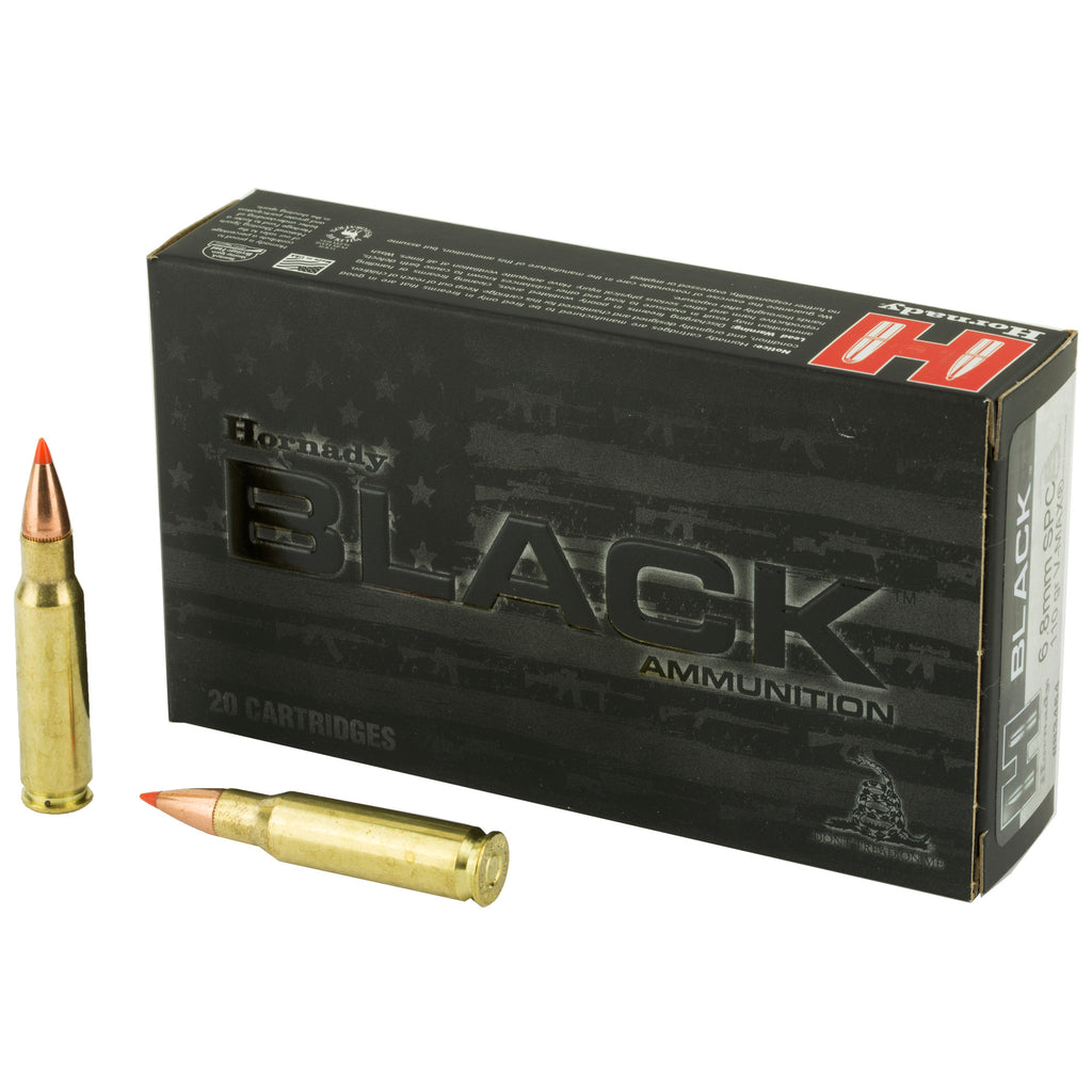 Hornady Black 6.8 SPC 110 Grain V-Max Ammunition - Reliable Hunting and Tactical Load