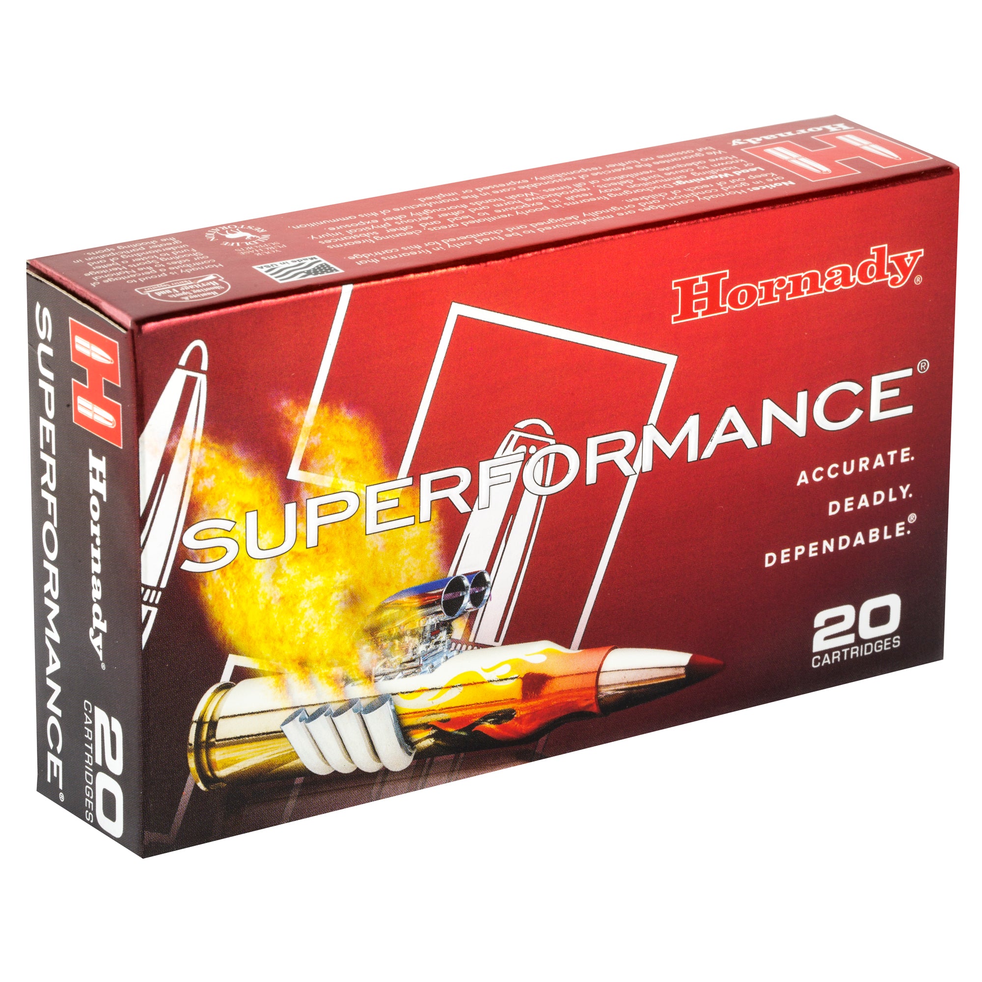 Hornady Superformance SST 260 Remington 129 Grain Ammunition - 20 Rounds / Box, 200 Rounds / Case