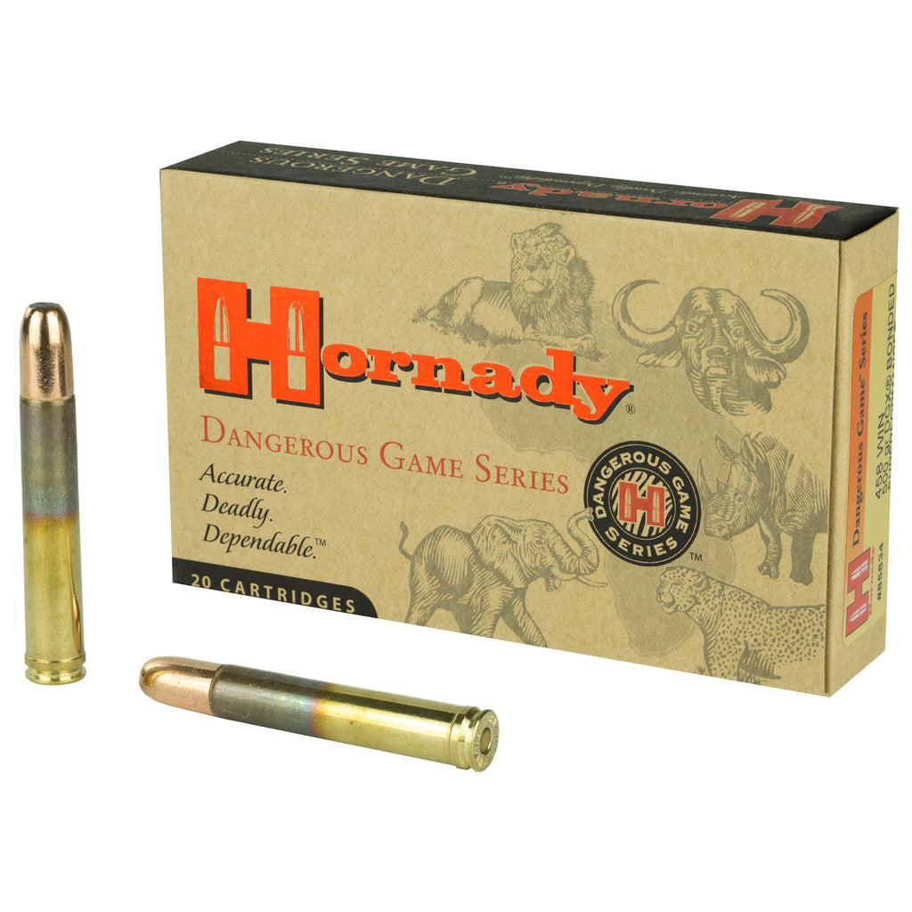 Hornady Dangerous Game Series .458 Winchester 500-Grain DGX Bonded Ammunition - 20 Rounds per Box