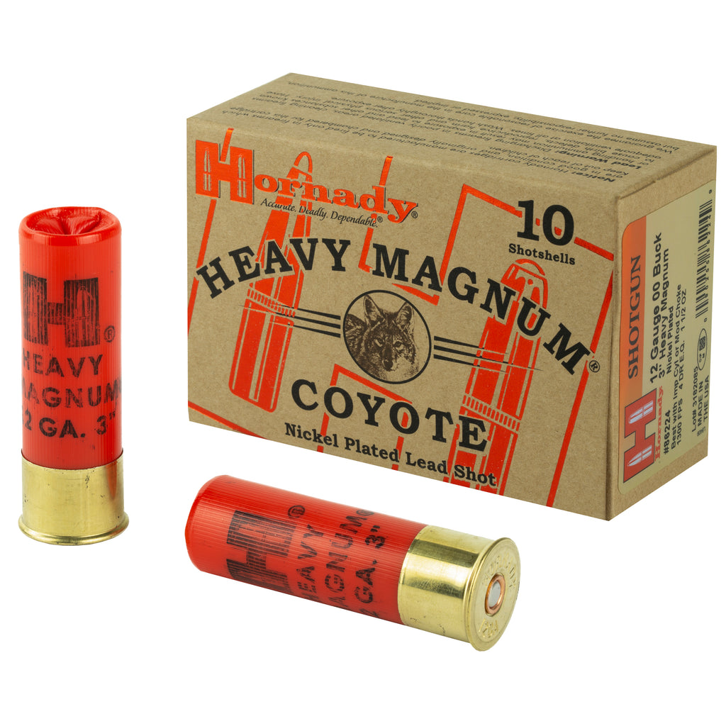 Hornady Heavy Magnum 12 Gauge 3-Inch Buckshot, 00 Buck, 10 Rounds per Box