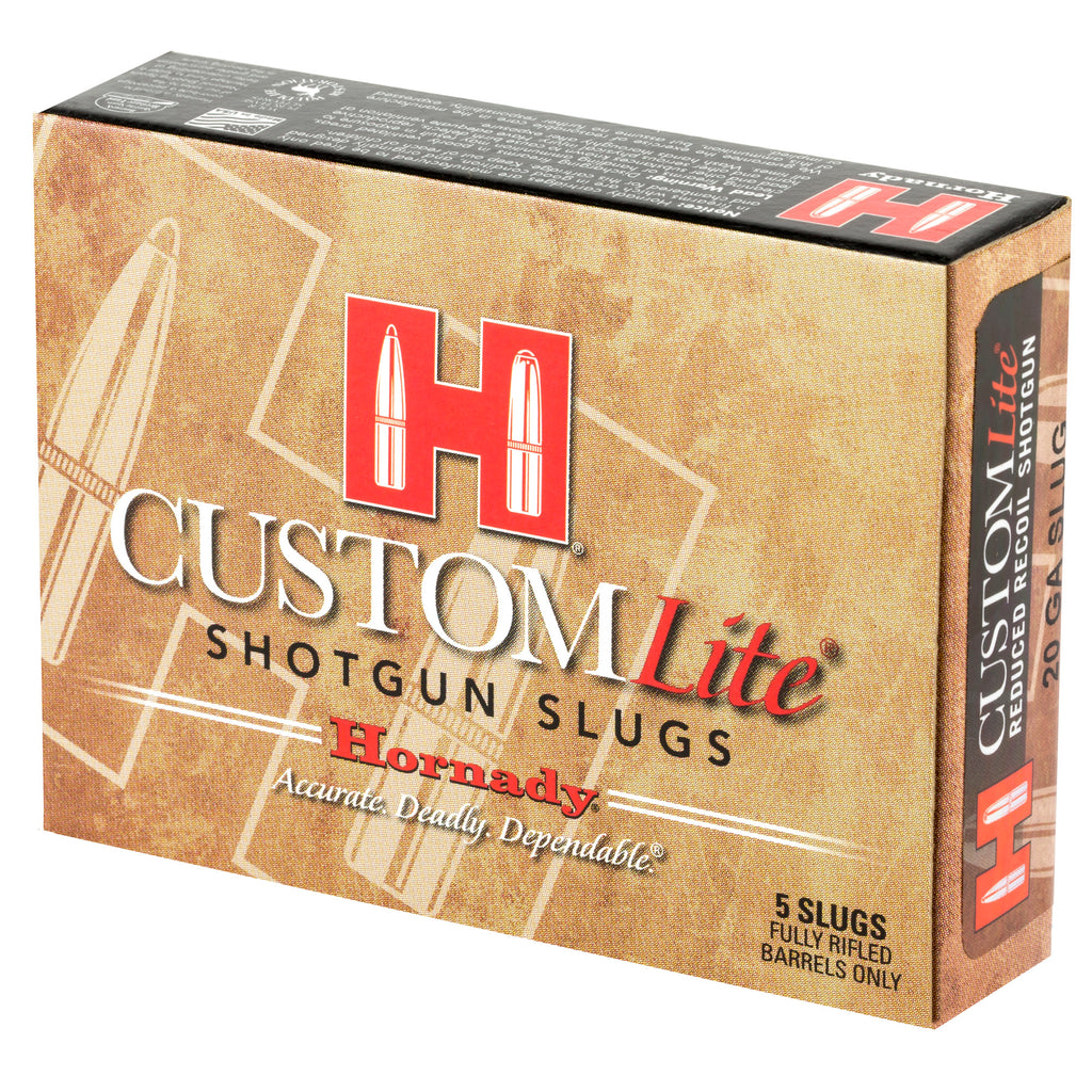 Hornady Custom Lite 20 Gauge Sabot Slug Ammo – Reduced Recoil for Enhanced Shooting Comfort