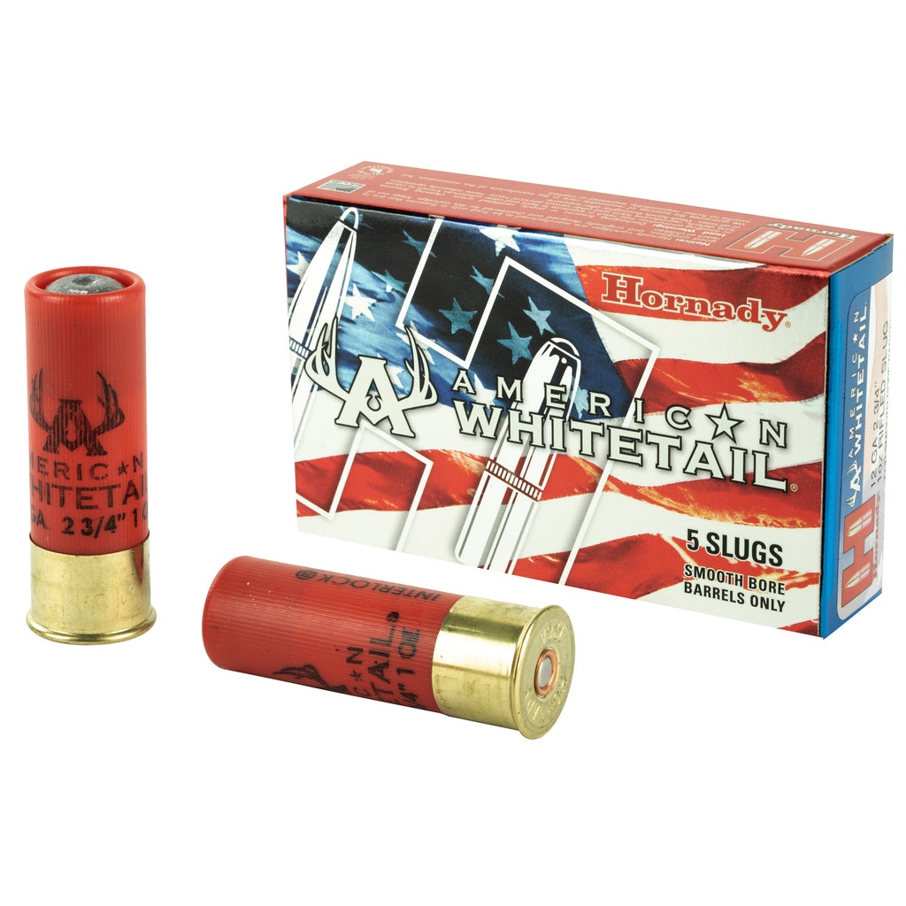 Hornady American Whitetail 12 Gauge Rifled Slug - 1 oz, 5 Pack