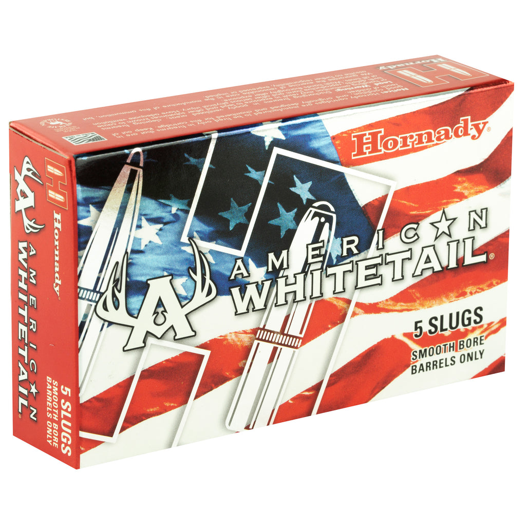 Hornady American Whitetail 12 Gauge Rifled Slug - 1 oz, 5 Pack
