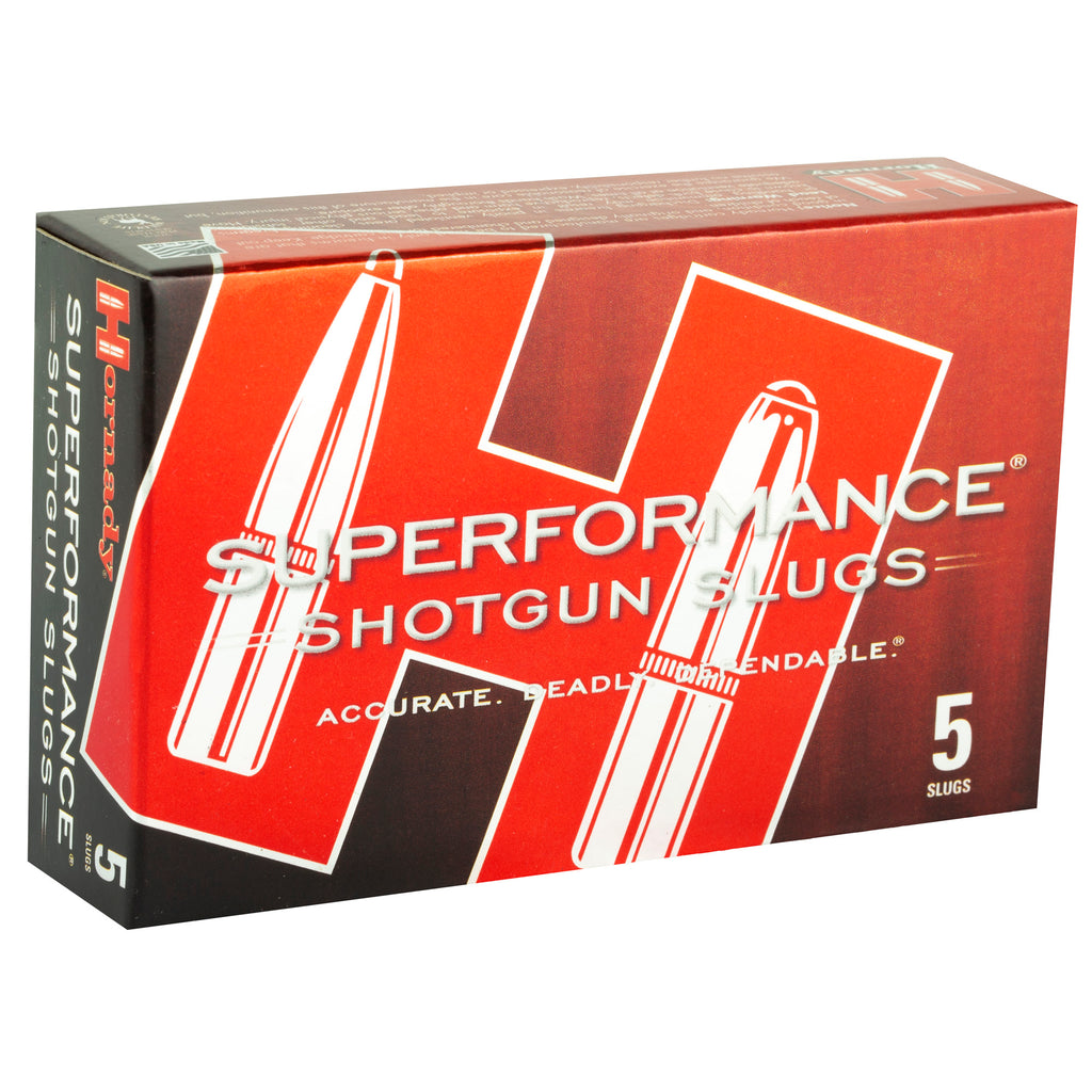 Hornady Superformance 12 Gauge 2.75-inch 300-Grain MonoFlex Sabot Slug – Box of 5, Case of 100