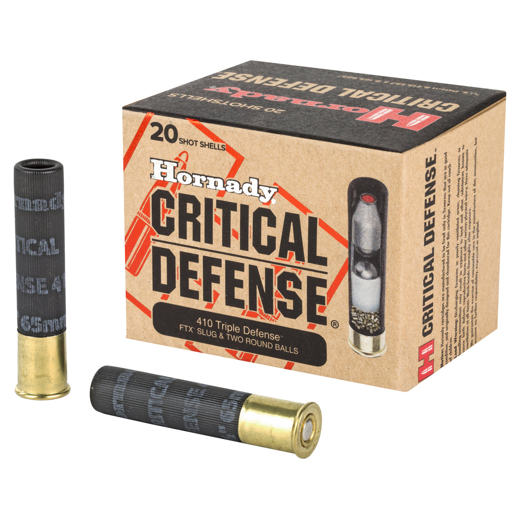 Hornady Critical Defense 410 Bore 2.5-Inch Slug Ammunition – 20 Rounds
