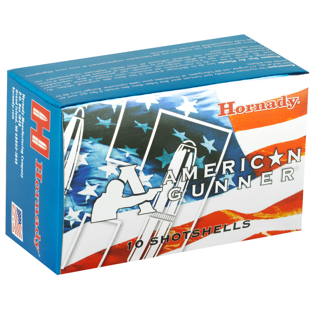 Hornady American Gunner 12 Gauge 2.75-inch 00 Buckshot Ammunition - 10 Rounds per Box, 100 per Case