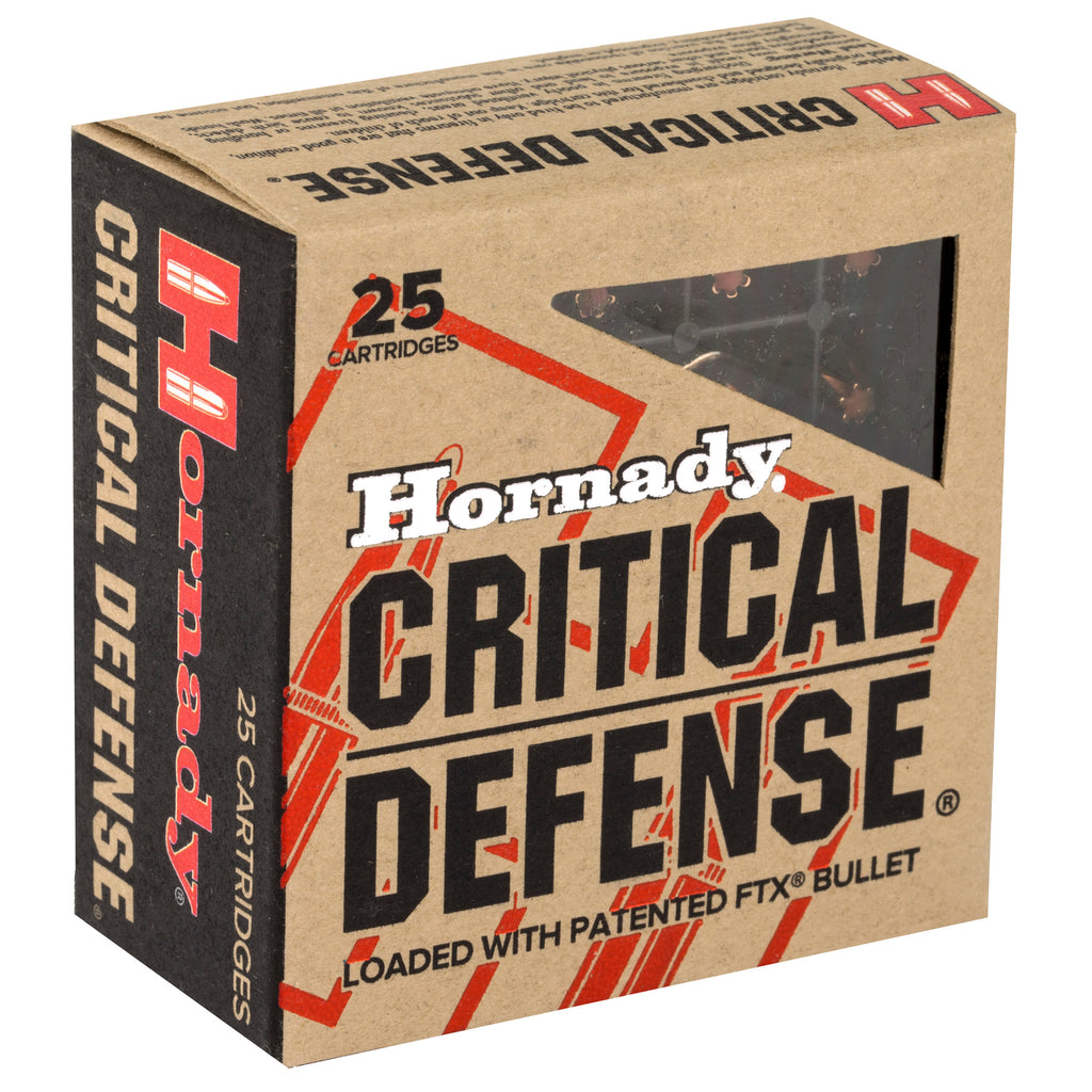 Hornady Critical Defense 25 ACP 35-Grain FlexTip Ammunition - 25 Rounds
