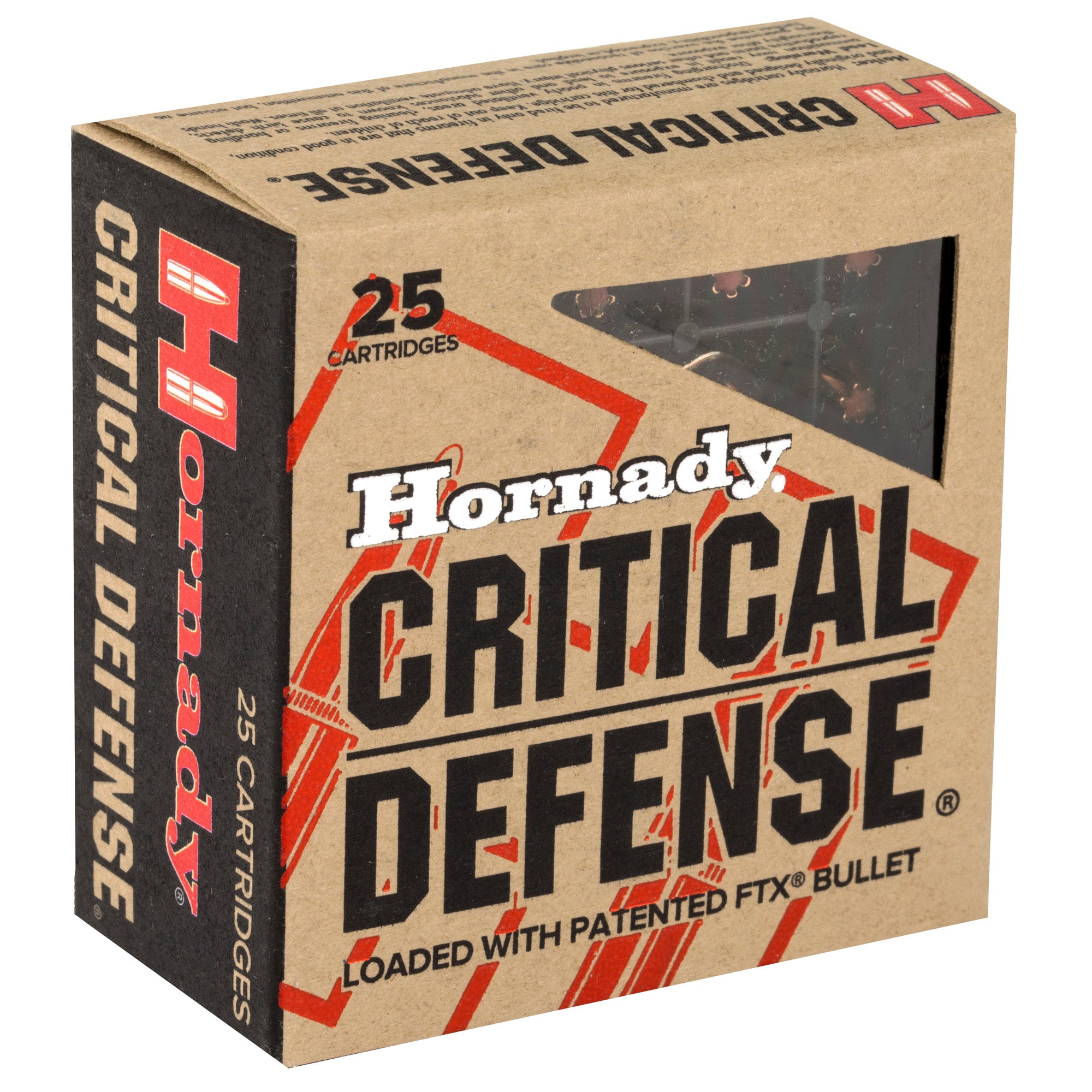 Hornady Critical Defense 25 ACP 35-Grain FlexTip Ammunition - 25 Rounds