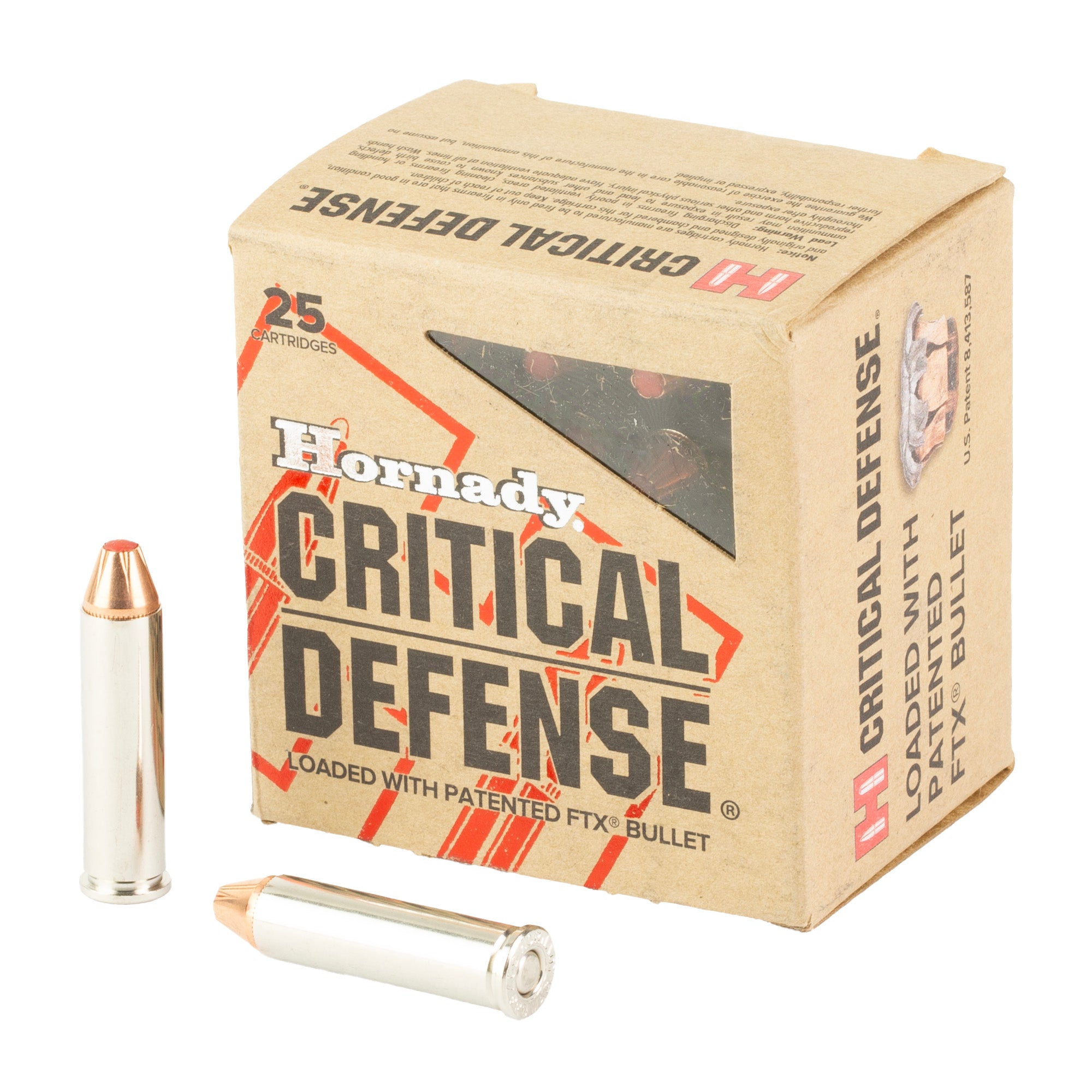 Hornady Critical Defense FlexTip .327 Federal Magnum 80-Grain Ammunition - 25 Rounds per Box