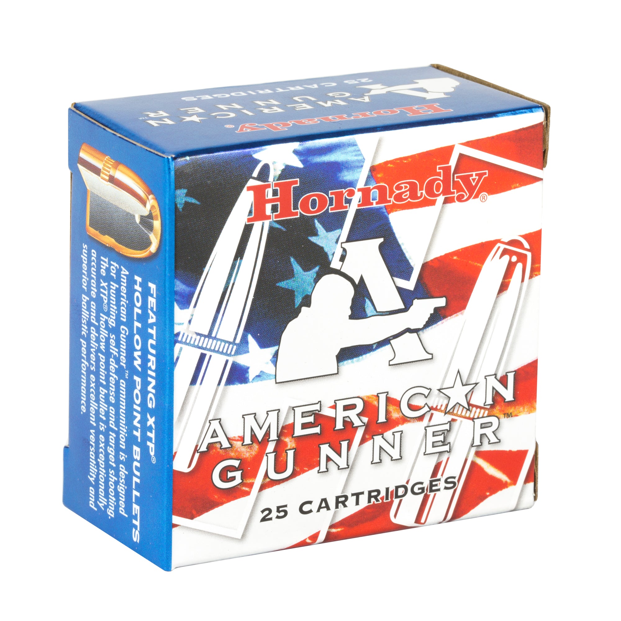 Hornady American Gunner 380 ACP 90-Grain XTP Ammunition - 25 Rounds per Box