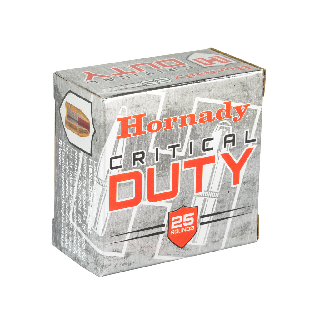 Hornady Critical Duty 9mm +P 124 Grain FlexLock Duty Ammunition - 25 Rounds