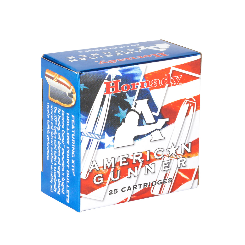 Hornady American Gunner 9mm +P 124-Grain XTP Ammunition - 25 Rounds per Box