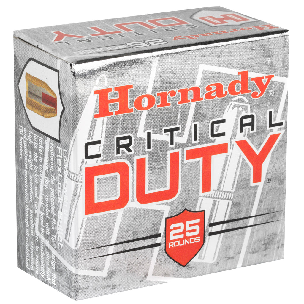 Hornady Critical Duty 9mm +P 135-Grain FlexLock Duty Ammunition (25 Rounds per Box)